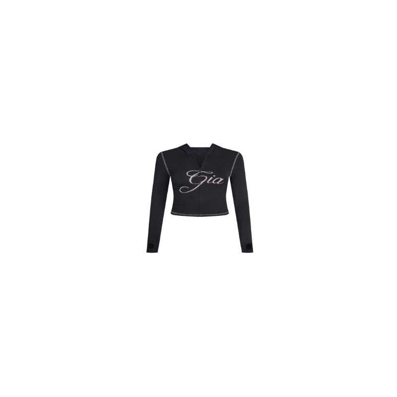 I Am Gia Hoodie — Black