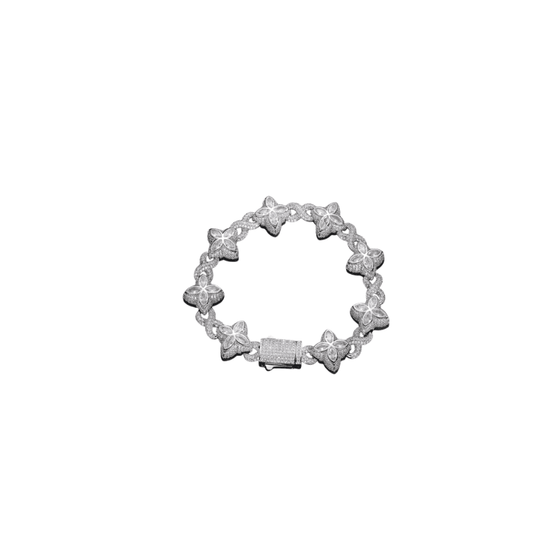 Flower Bracelet  — Silver