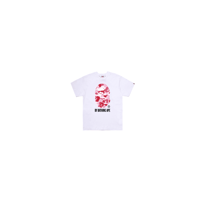 Bape T-Shirt — By Bathing Ape Pink (White)
