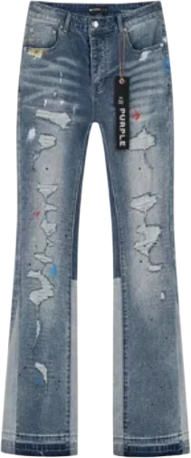 Purple Flared Jeans 